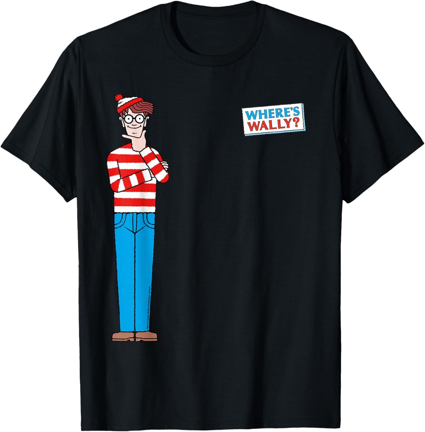 Where’s Wally Classic Pose T-Shirt - T-Shirt | Black