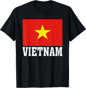 Vietnam Flag Patriotic National Roots Souvenir T-Shirt - T-Shirt | Black