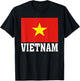 Vietnam Flag Patriotic National Roots Souvenir T-Shirt - T-Shirt | Black
