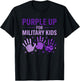 Purple Up for Military Kids Month of The Military Child T-Shirt - T-Shirt | Black
