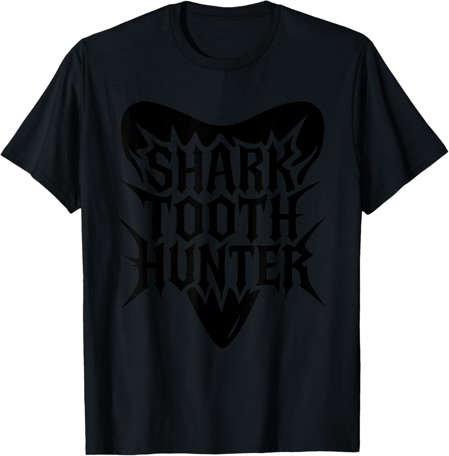 Shark Teeth Fossil Hunter Paleontologist Shark Teeth Hunting T-Shirt - T-Shirt | Black