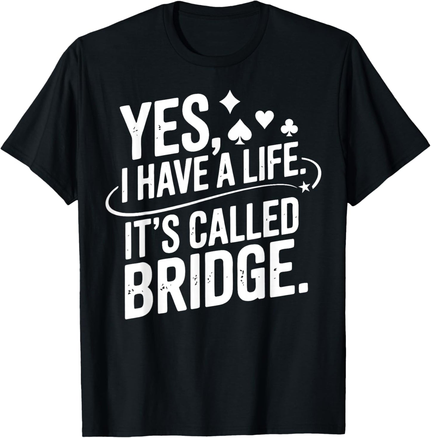 Bridge Player Bridge Lover Contract Bridge T-Shirt - T-Shirt | Black