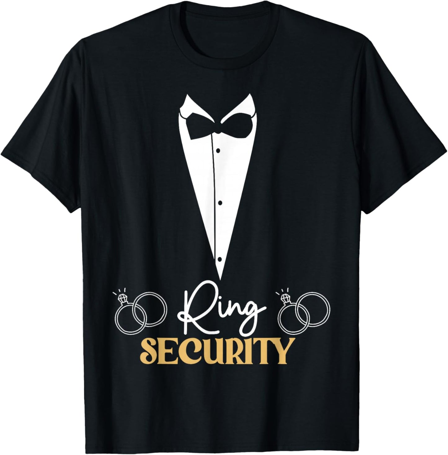 Kids Ring Security Ring Bearer Boys Wedding Party Marriage T-Shirt - T-Shirt | Black