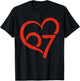 Valentine’s Day 67 Six Seven Meme Birthday Valentine Heart T-Shirt - T-Shirt | Black