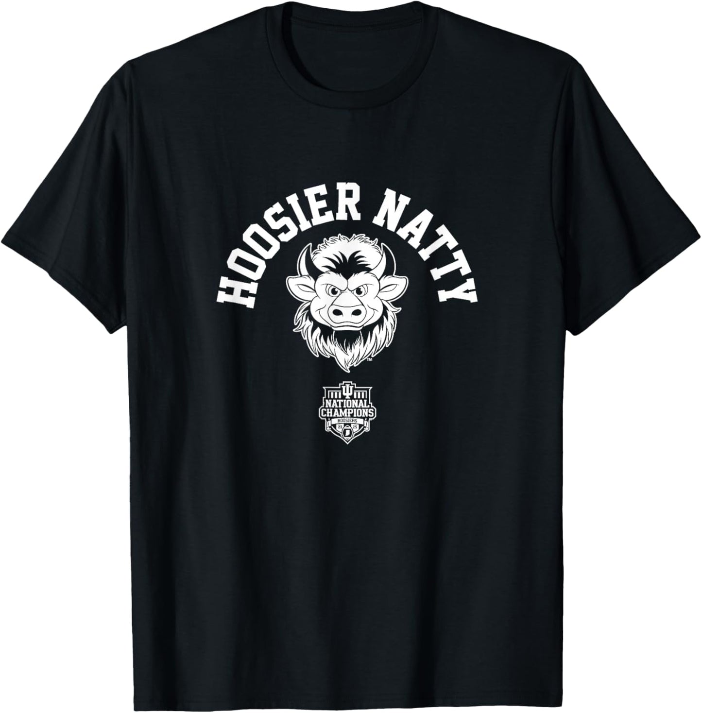 Indiana Football 2025 CFP National Champions Hoosier Natty T-Shirt - T-Shirt | Black