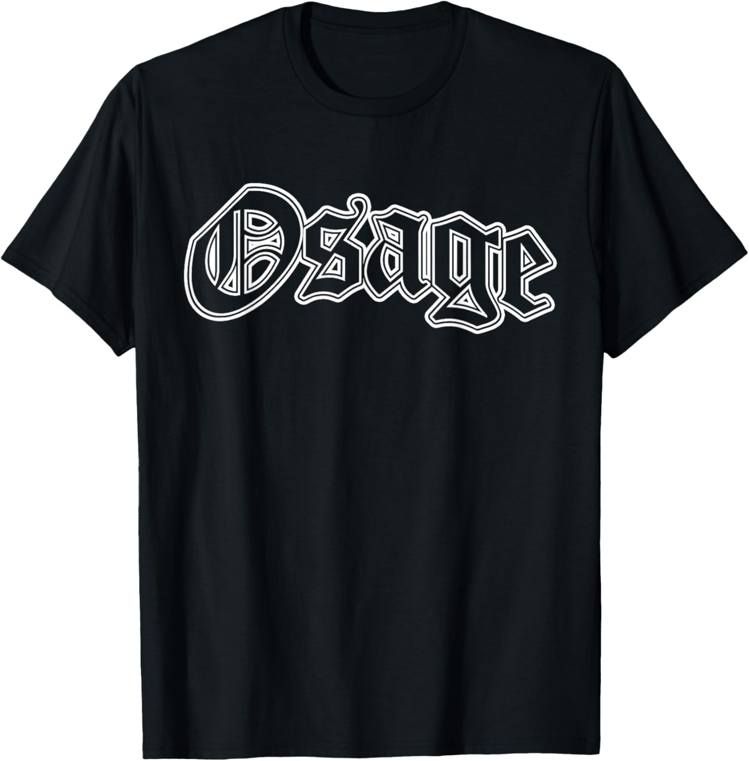 Osage Native American Indian T-Shirt - T-Shirt | Black