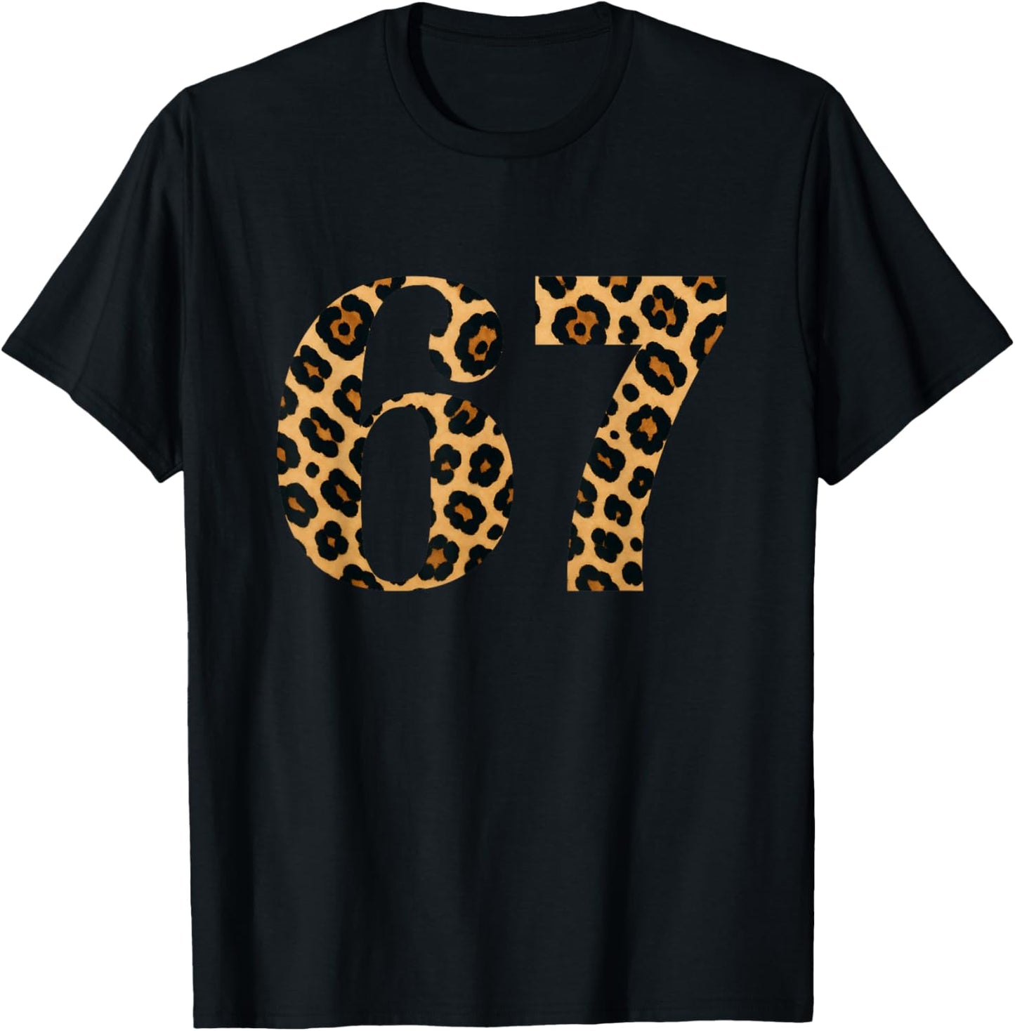 Pattern 6 7 Meme Trendy Funny Saying T-Shirt - T-Shirt | Black