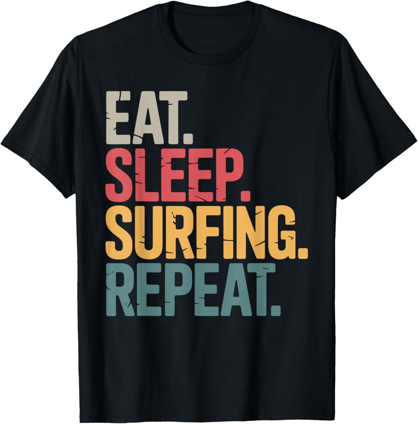 Surfing Art Women Surfer Surfboard Lover Surfing T-Shirt - T-Shirt | Black