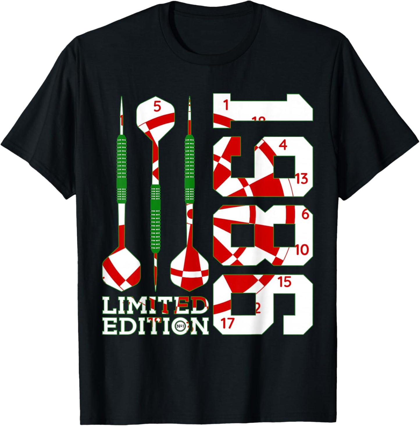 Limited Edition 1986 Darts 40TH Birthday T-Shirt - T-Shirt | Black