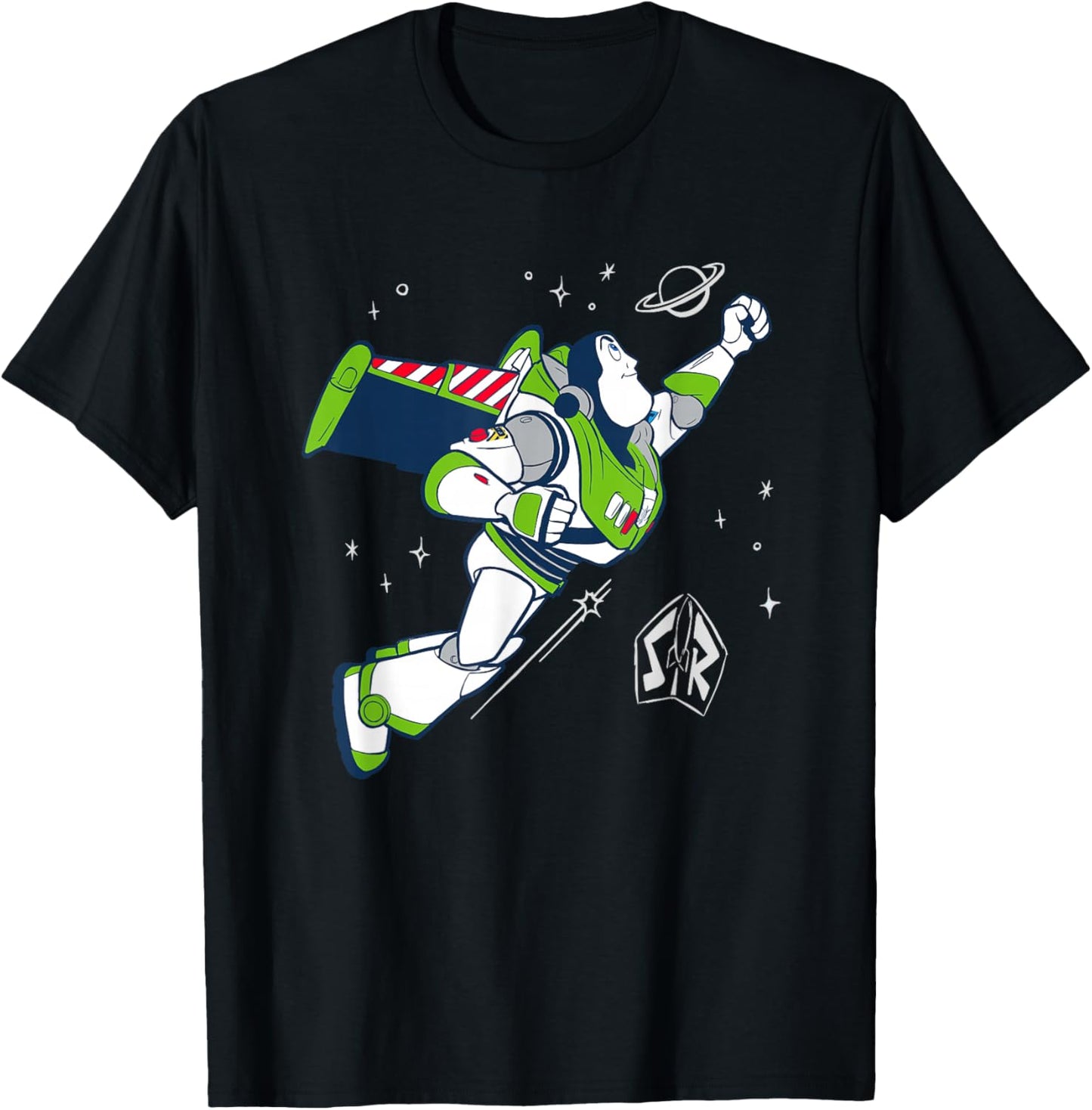 Disney Pixar Toy Story Buzz Lightyear Flying T-Shirt - T-Shirt | Black