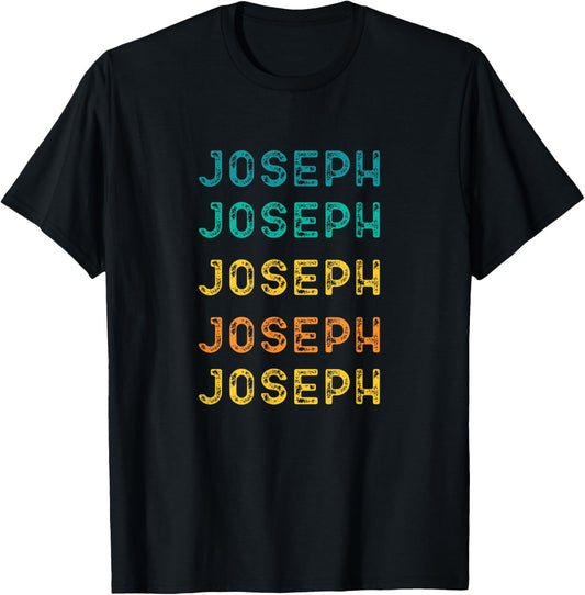 Funny Joseph Shirts Boys Retro Vintage Joseph Lover T-Shirt - T-Shirt | Black
