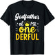 1st Birthday Party Dad Godfather of Mr One-Derful T-Shirt - T-Shirt | Black