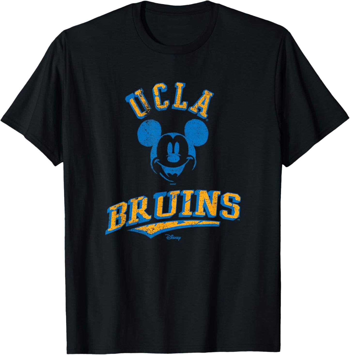UCLA Bruins Mickey Mouse Retro Officially Licensed T-Shirt - T-Shirt | Black