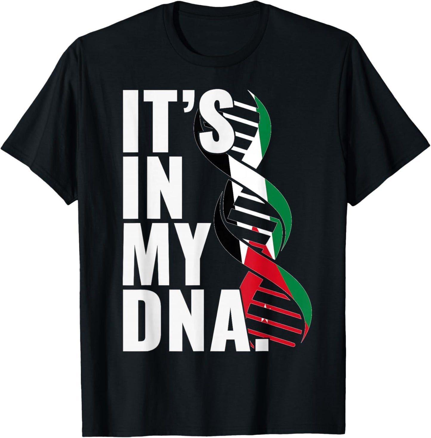 Jordan Roots Flag Fingerprint Graphic Patriotic T-Shirt - T-Shirt | Black