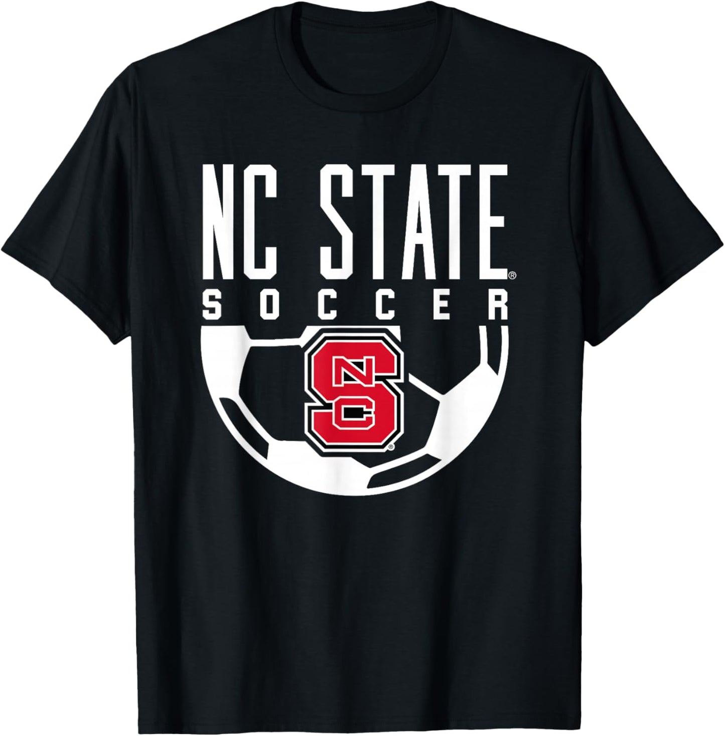 NC State Wolfpack Soccer Ball T-Shirt - T-Shirt | Black