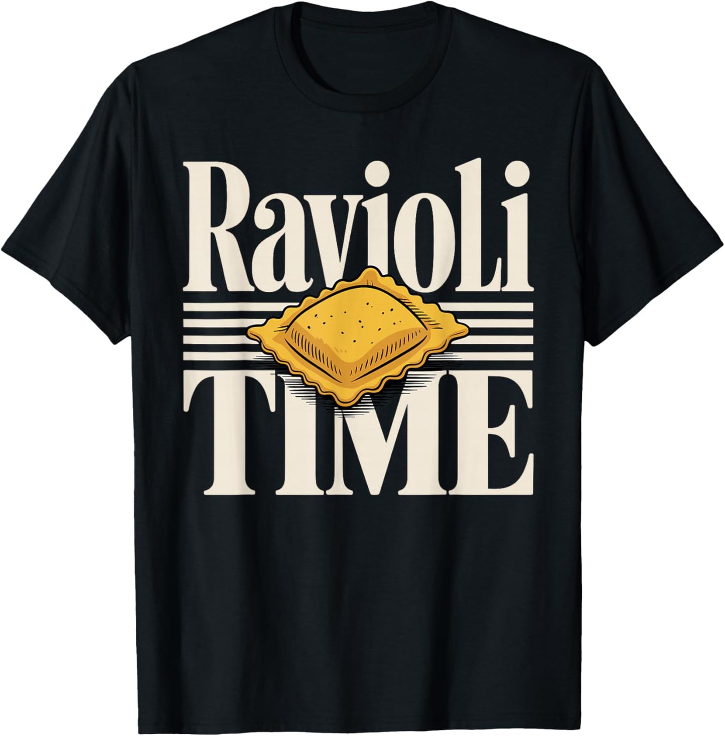 Funny Ravioli Art Women Pasta Ravioli Lover Ravioli T-Shirt - T-Shirt | Black