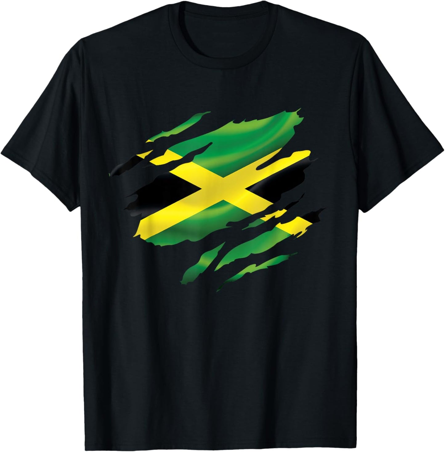 Jamaica Flag Proud Jamaican Roots Lover Kids Men Women T-Shirt - T-Shirt | Black