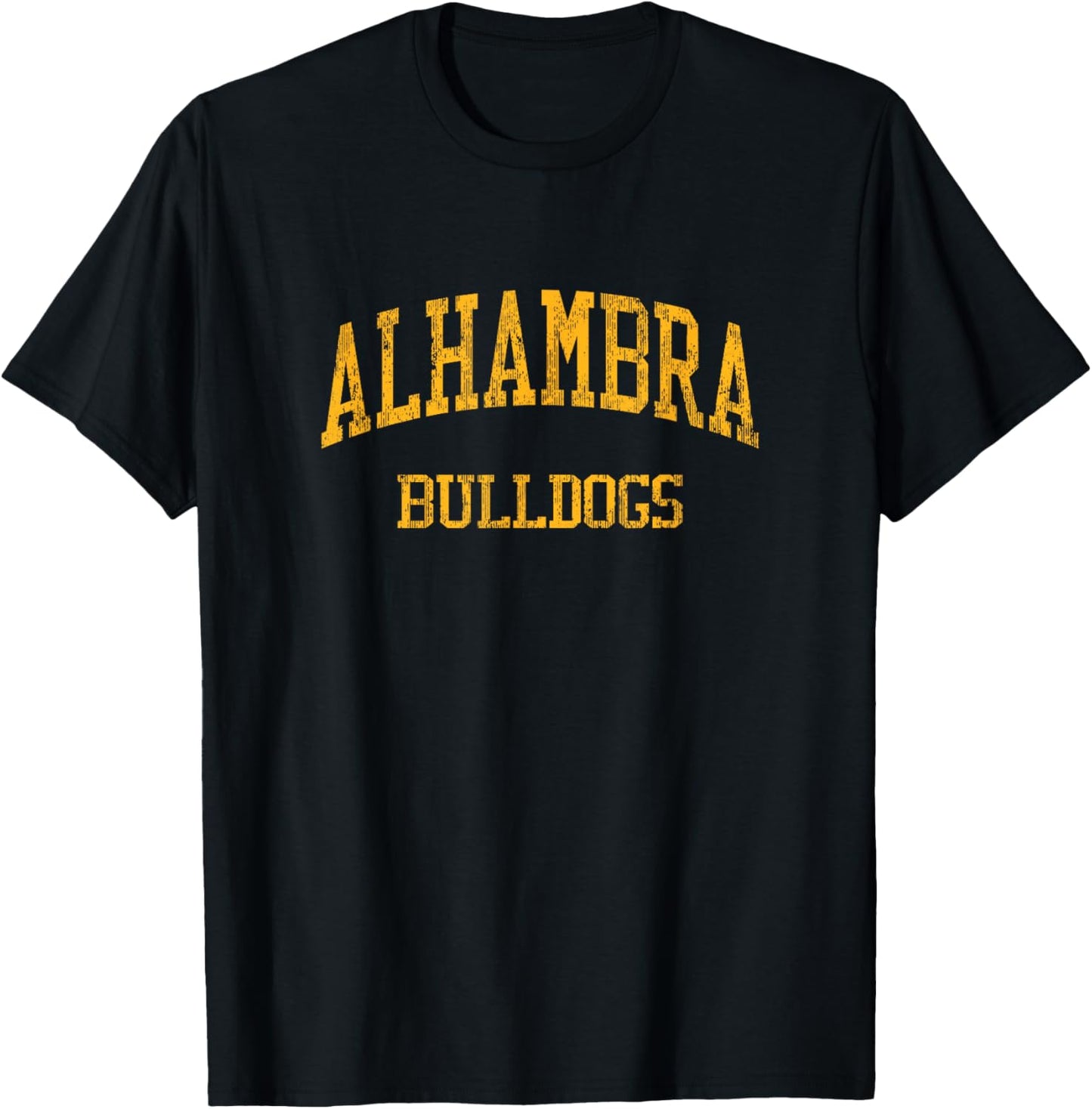 Alhambra High School HS Martinez CA Vintage Sports T-Shirt - T-Shirt | Black