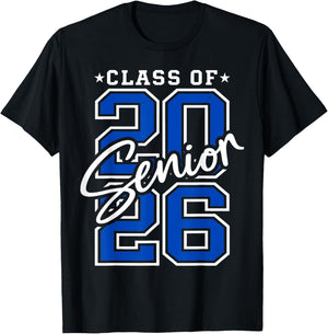 Retro Class of 2026 Senior Student School Graduation 2026 T-Shirt - T-Shirt | Black