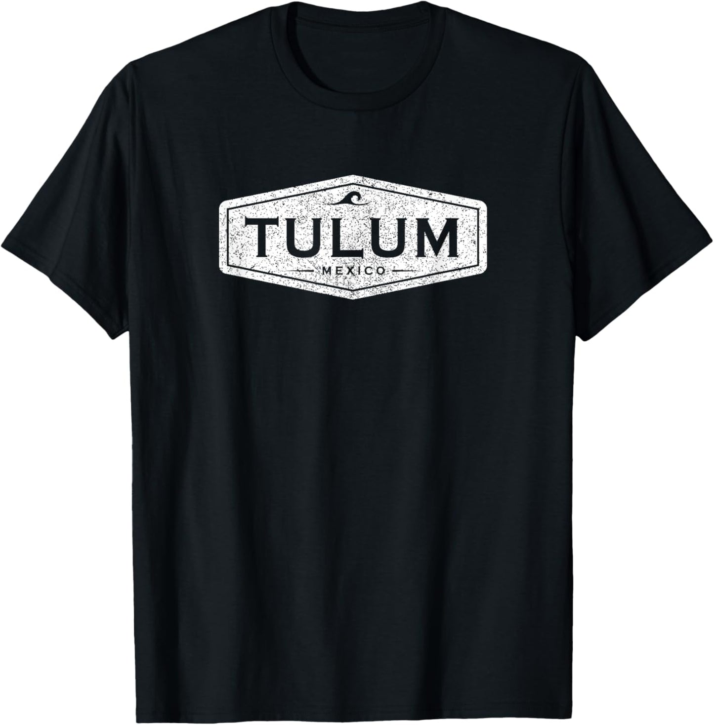 Tulum Mexico Vintage Throwback Sun Retro Boys Souvenir T-Shirt - T-Shirt | Black