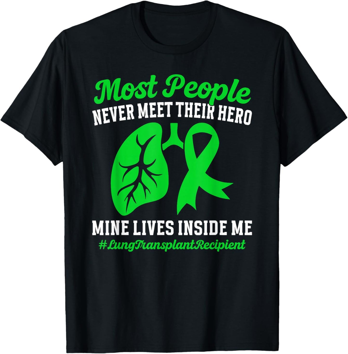 Lung Transplant Recipient Lung Transplant Recovery T-Shirt - T-Shirt | Black
