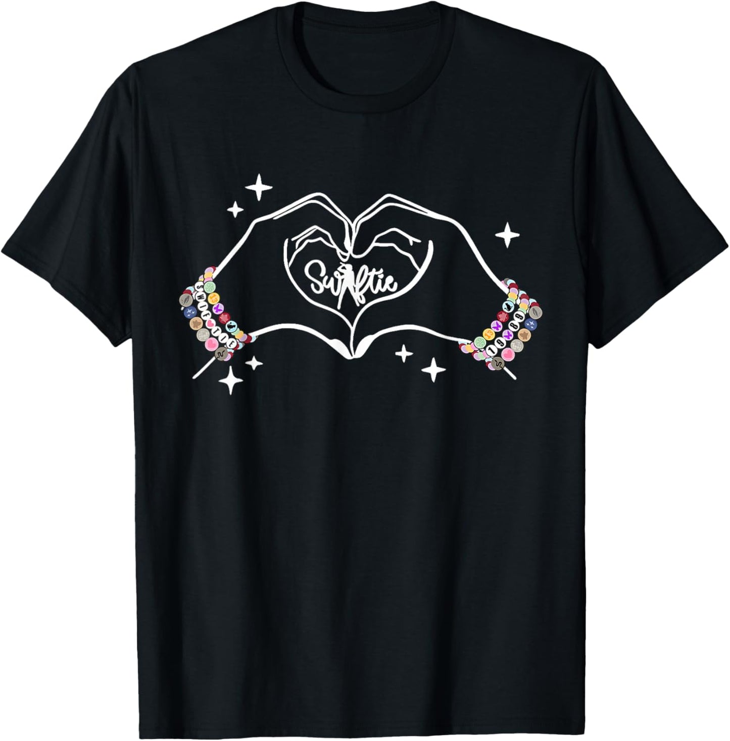 Heart Hands Taylor First Name Girl Vintage 70's 80's T-Shirt - T-Shirt | Black