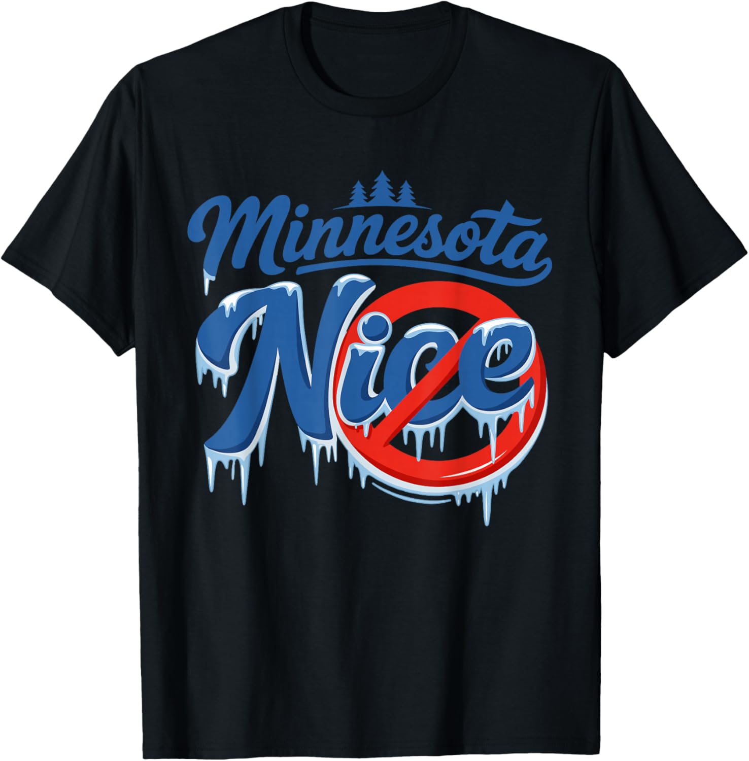 Minnesota Rebel New State Flag T-Shirt - T-Shirt | Black