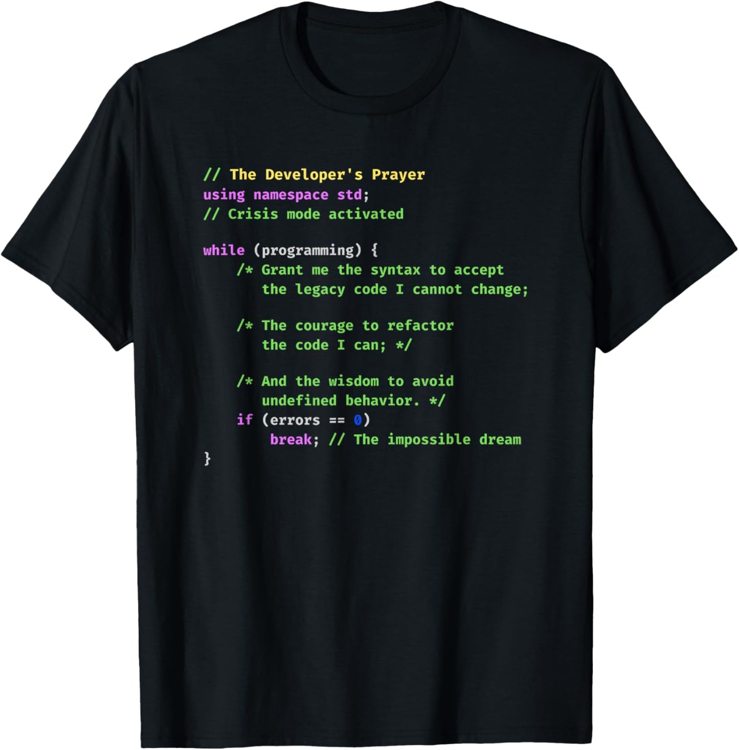 C++ Programmer Computer Science Coding Software Engineer T-Shirt - T-Shirt | Black
