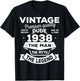 88th Birthday Gift Man Myth Legend 1938 88 for Years Old T-Shirt - T-Shirt | Black