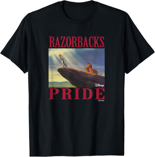 Arkansas Razorbacks Lion King Black Officially Licensed T-Shirt - T-Shirt | Black