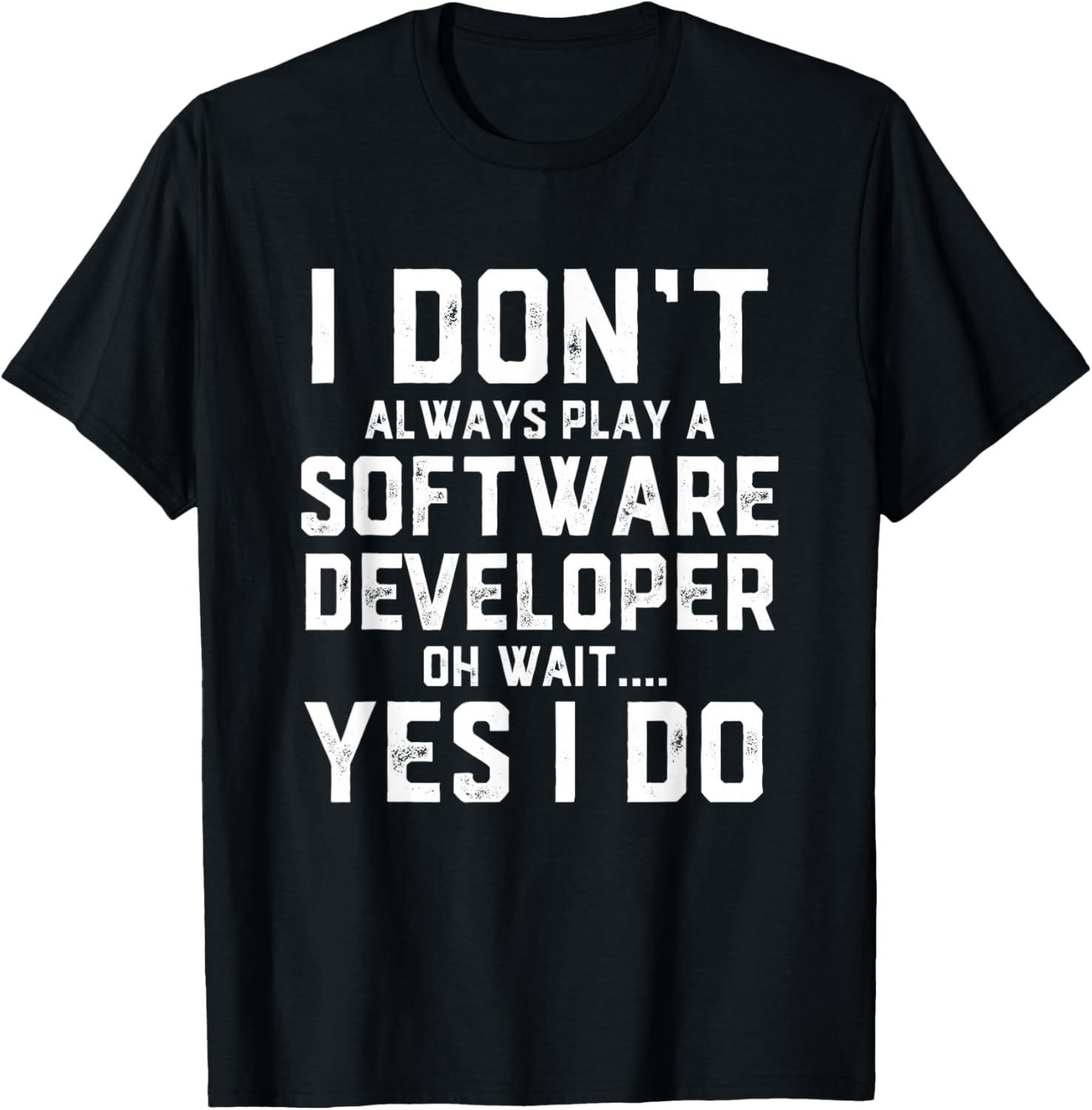 Software Developer Costume Programmer Full Stack Dev Coding T-Shirt - T-Shirt | Black