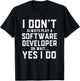 Software Developer Costume Programmer Full Stack Dev Coding T-Shirt - T-Shirt | Black