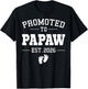 Promoted to Papaw Est 2026 Pregnancy Announcement T-Shirt - T-Shirt | Black