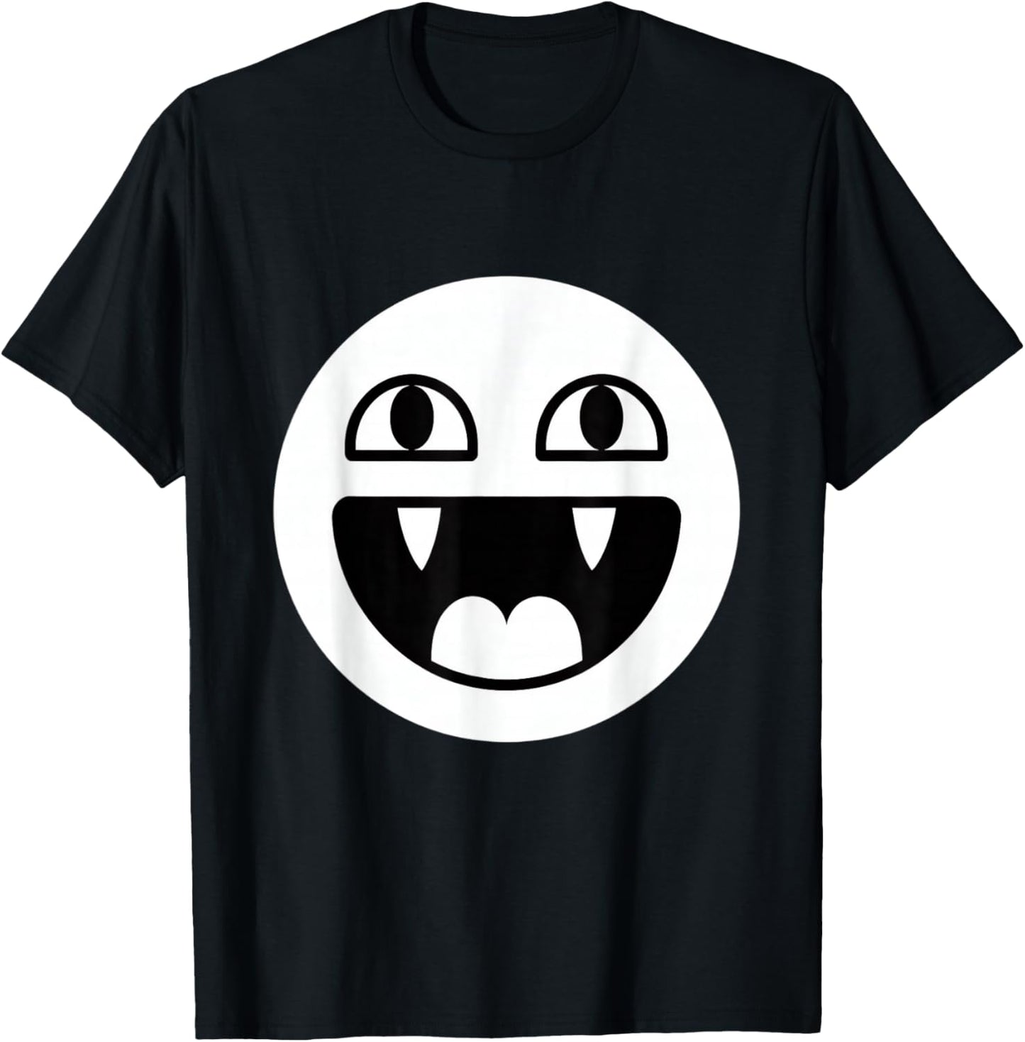 Epic Face Vampire Y2K 90s Streetwear Ghost Emo Costume T-Shirt - T-Shirt | Black