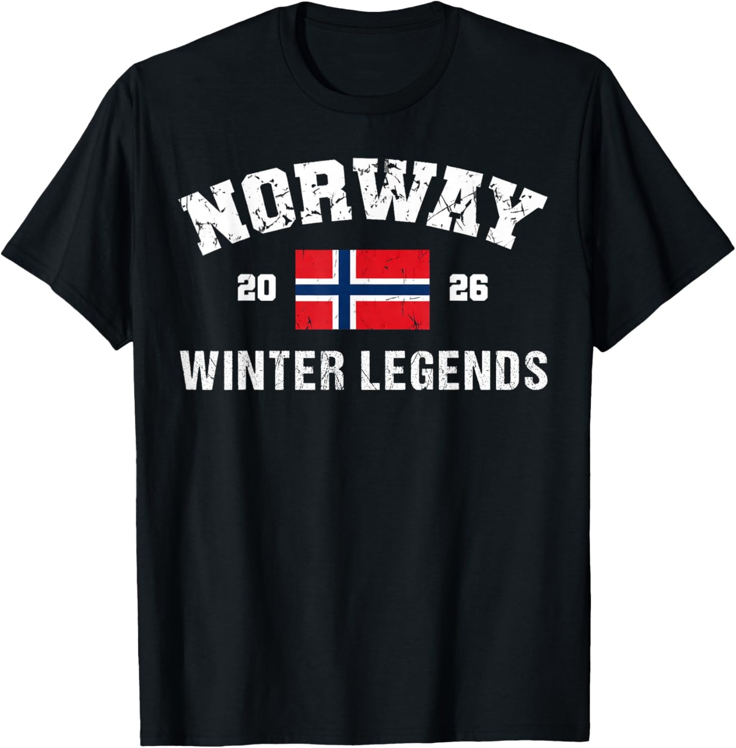 Norway Winter Legends 2026 Alpine T-Shirt - T-Shirt | Black