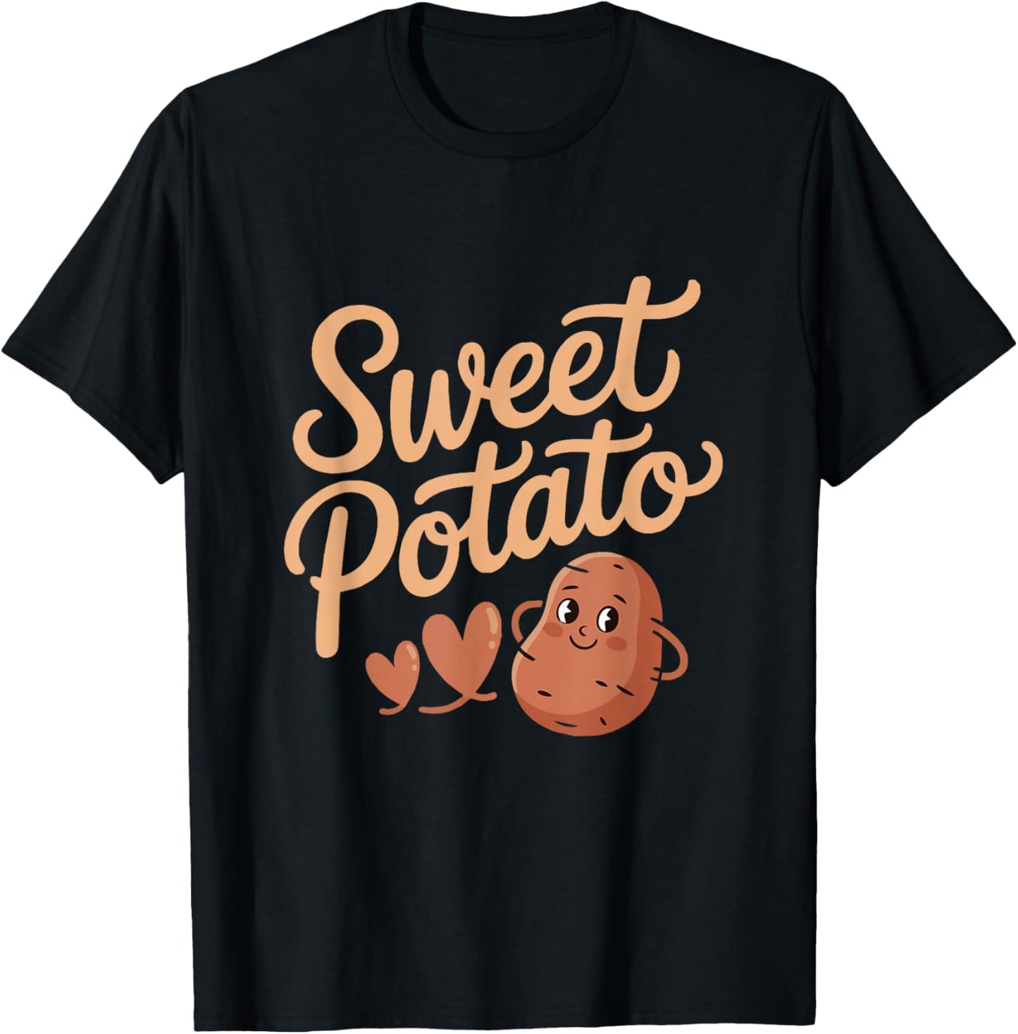 Sweet Potato and Kind of Rude Potato T-Shirt - T-Shirt | Black