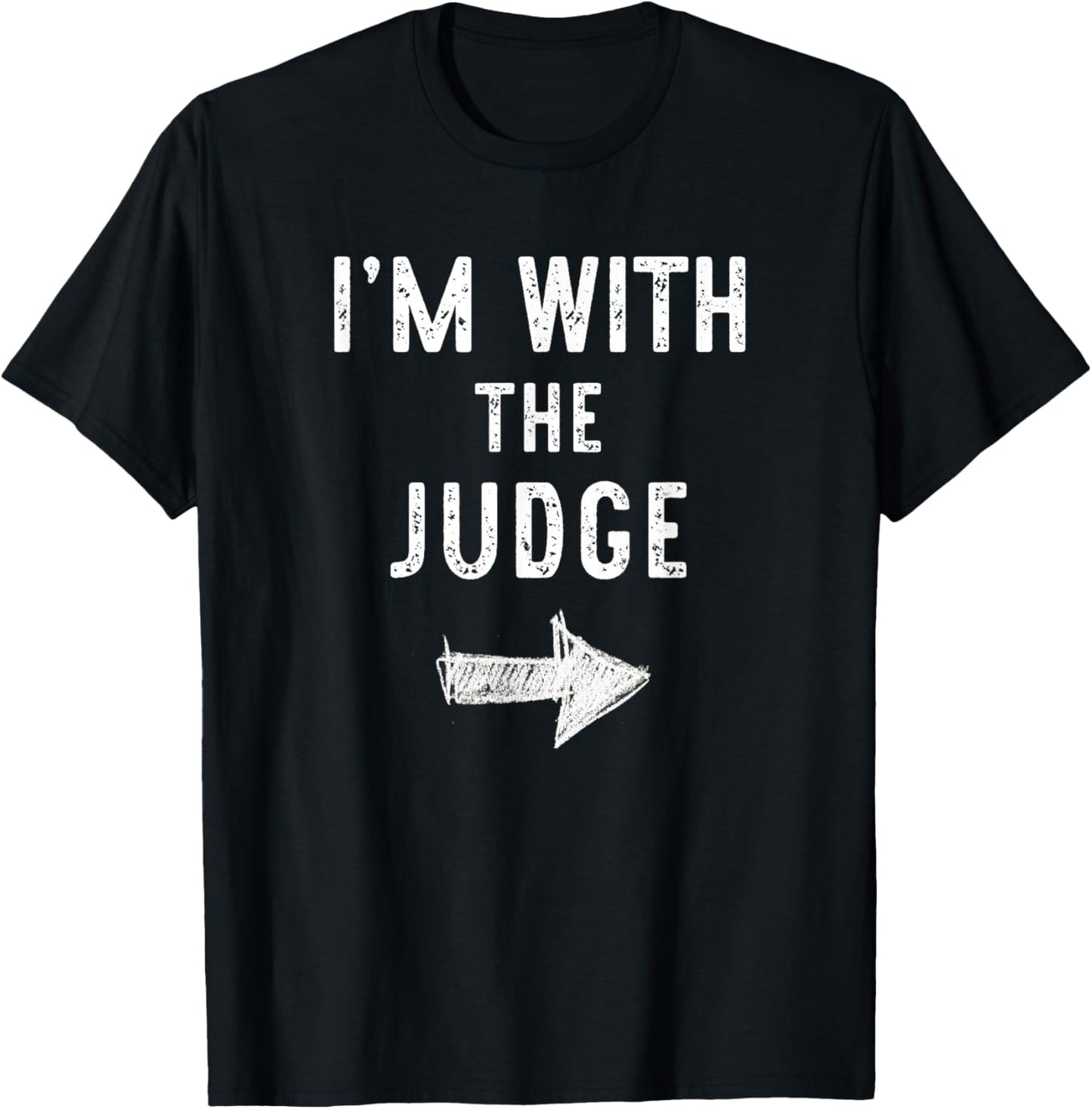 I’m with The Judge Funny Halloween Couple Costume T-Shirt - T-Shirt | Black