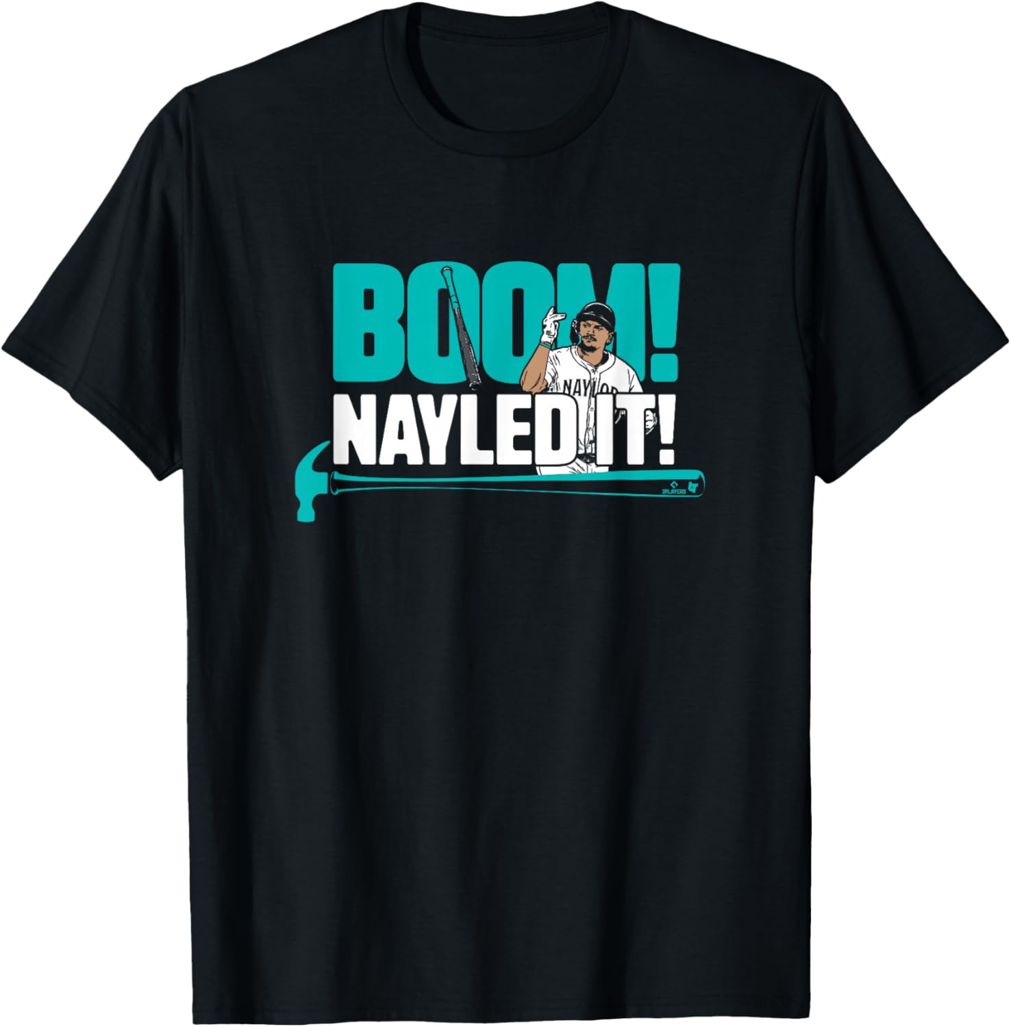 Josh Naylor - Boom Nayled It - Seattle Baseball T-Shirt - T-Shirt | Black