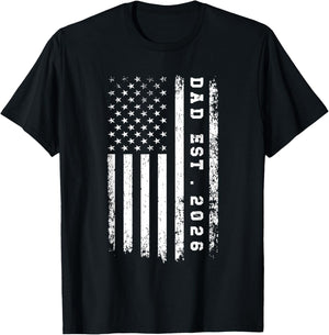 Dad Est. 2026 Promoted to Dad Est 2026 Father 2026 Loading T-Shirt - T-Shirt | Black