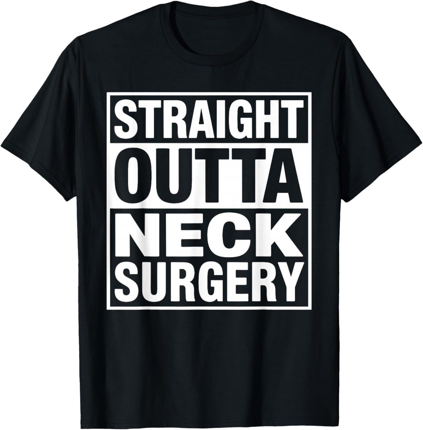 Funny Neck Surgery Art Women Injury Neck Surgery T-Shirt - T-Shirt | Black