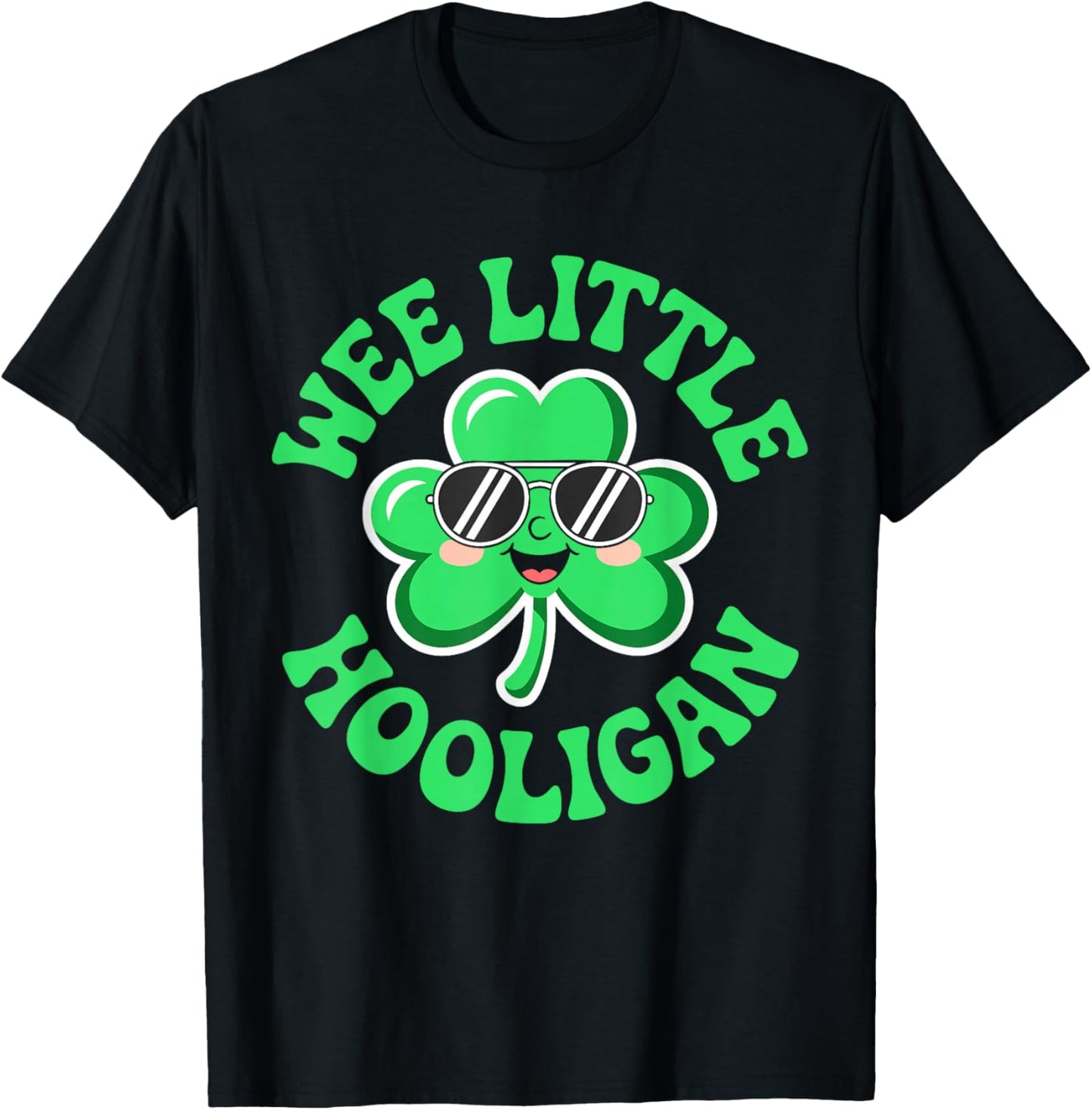 Wee Little Hooligan Shirt St Patricks Day Boys Girls Kids T-Shirt - T-Shirt | Black