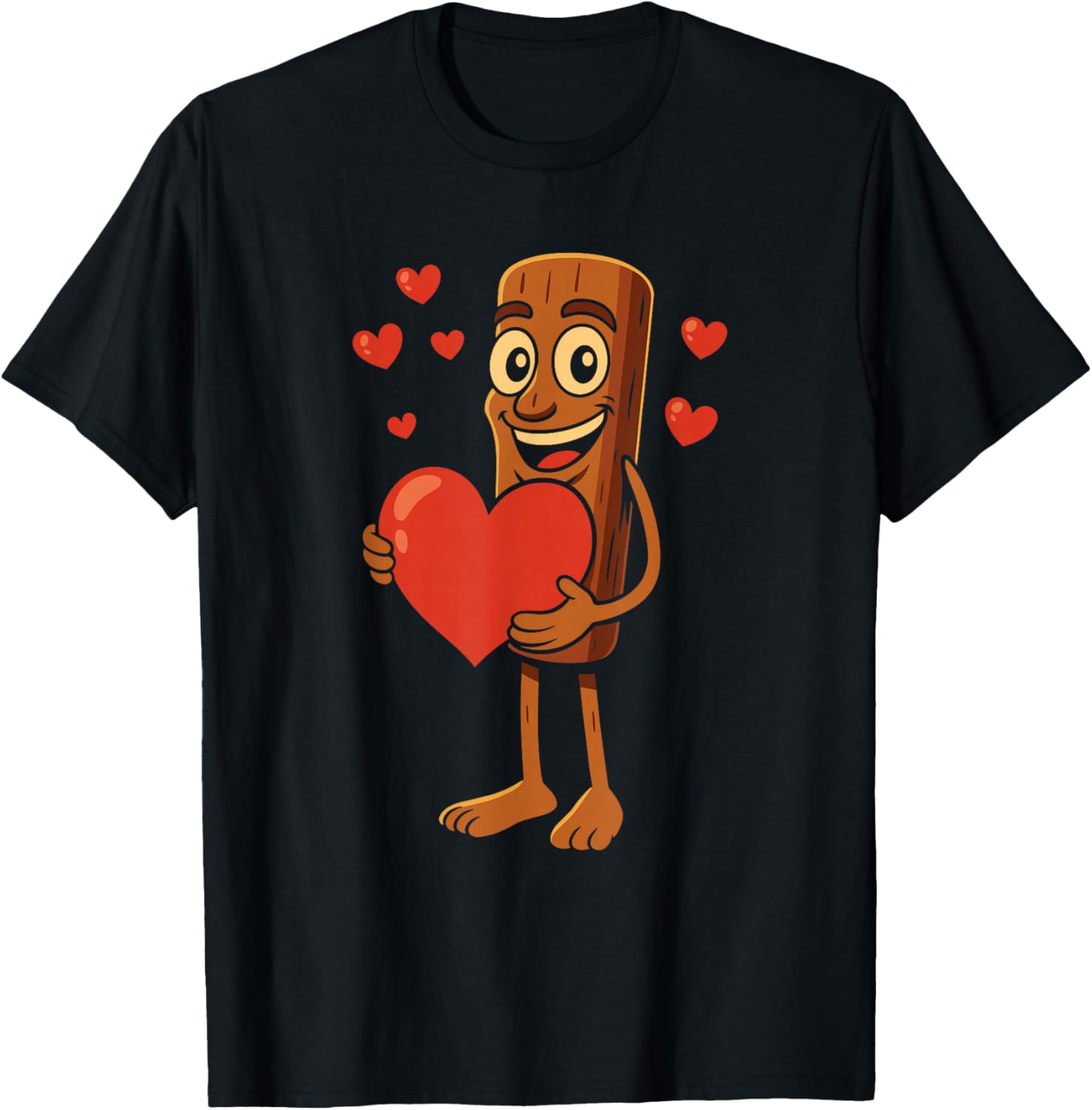 Italian Brainrot Valentines Day Tung Sahur Boys T-Shirt - T-Shirt | Black