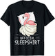 Flamingo Animal Official Sleepshirt Pajamas Nightgown T-Shirt - T-Shirt | Black
