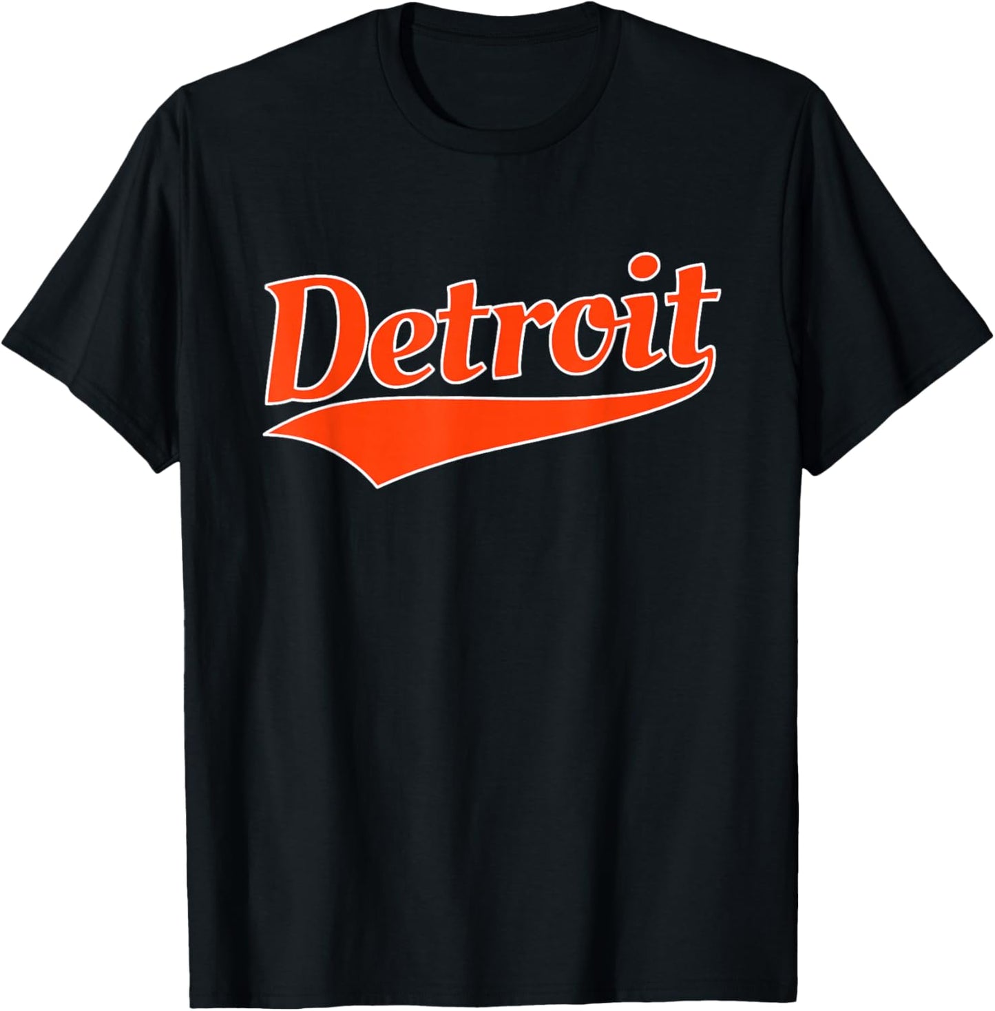 Detroit - Throwback Design - Classic T-Shirt - T-Shirt | Black
