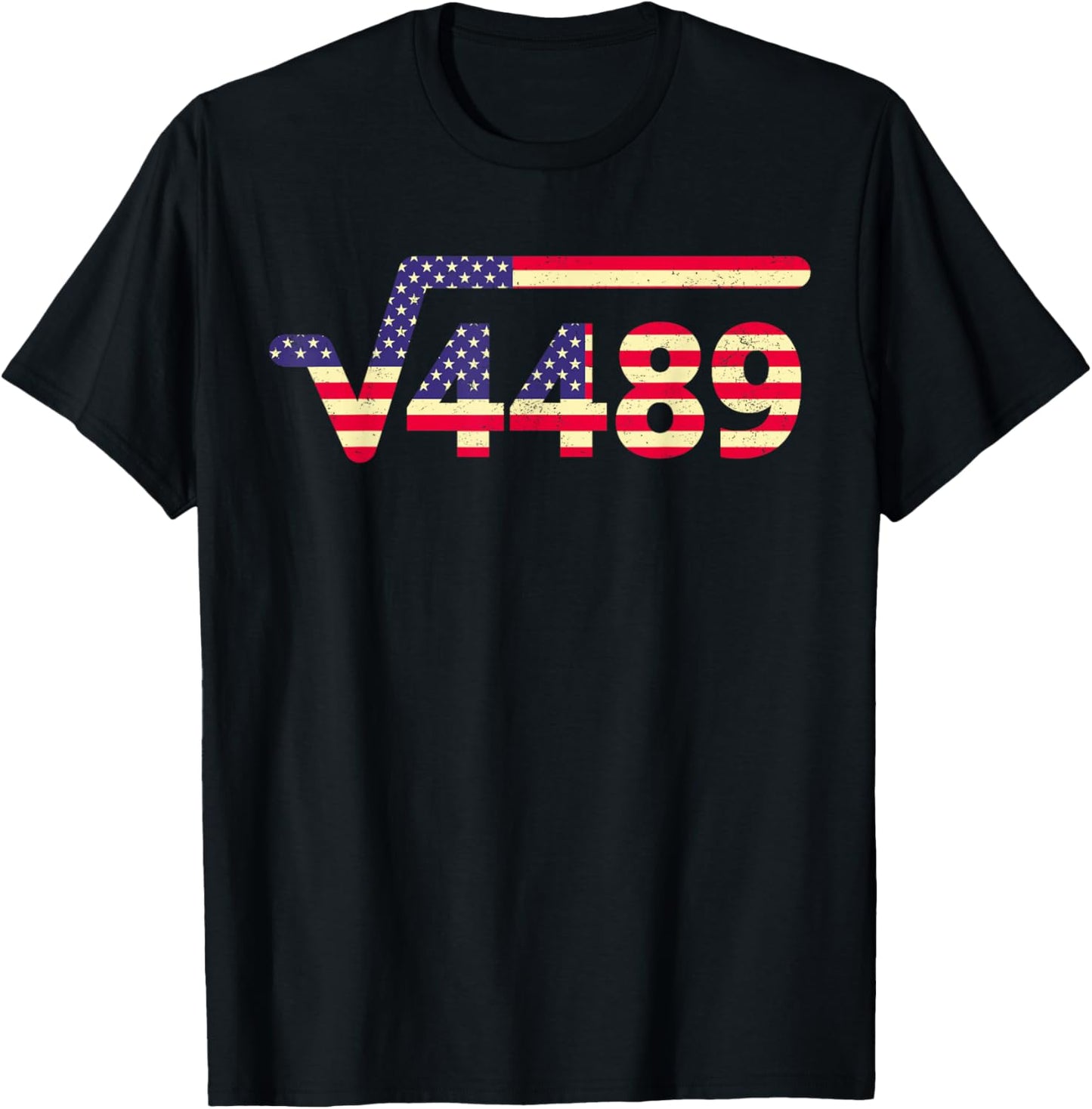 USA American Flag 6 7 Meme T-Shirt - T-Shirt | Black