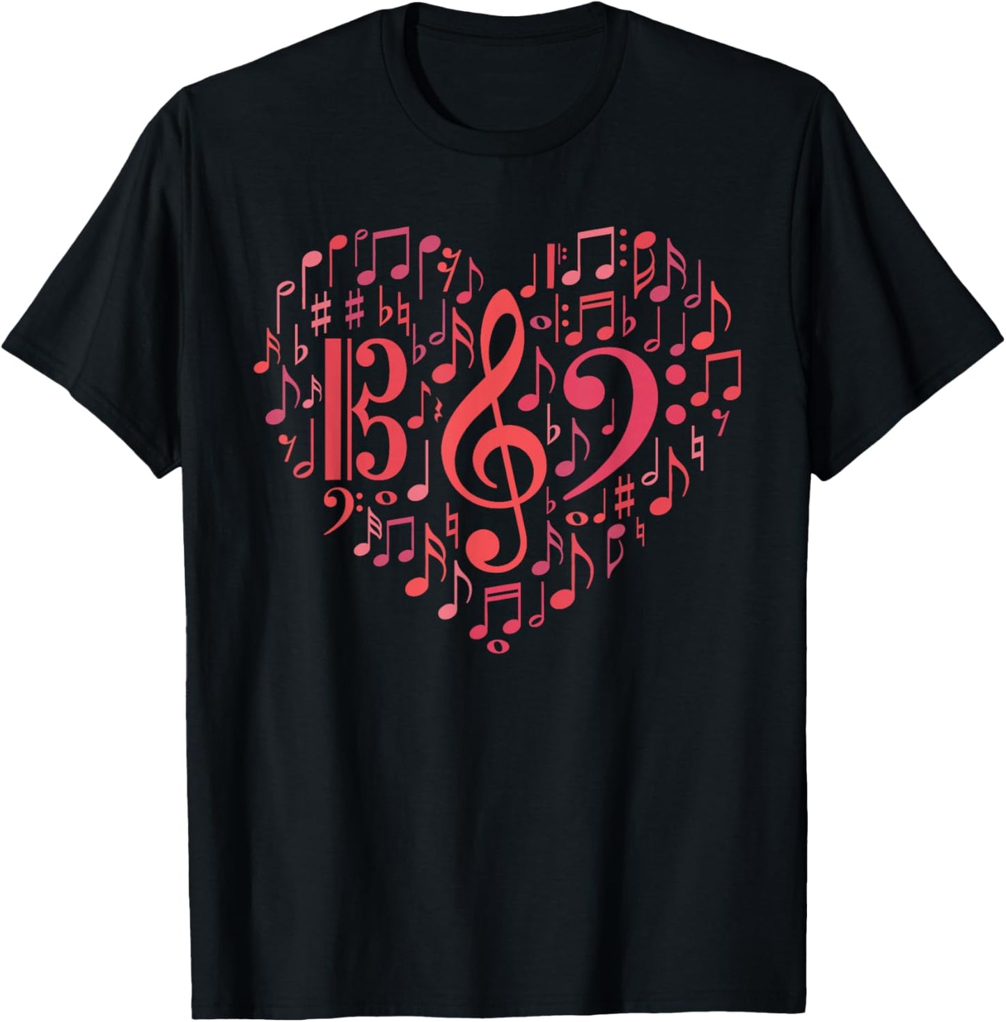 Orchestra Nerd Valentine's Day Heart for Violin Viola Cello T-Shirt - T-Shirt | Black