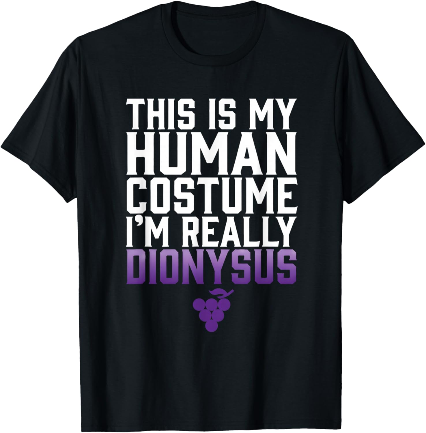 This is My Human Costume Im Really Dionysus T-Shirt - T-Shirt | Black