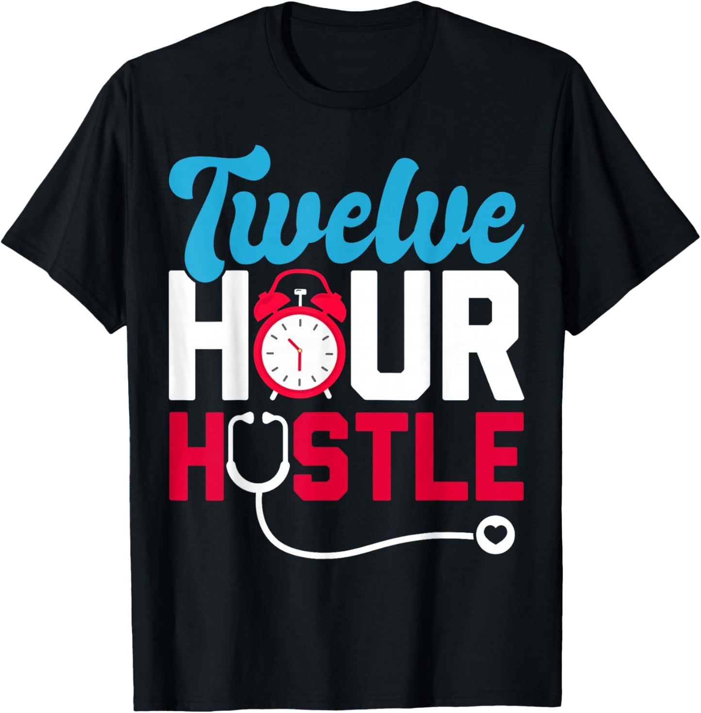Twelve Hour Hustle T-Shirt - T-Shirt | Black