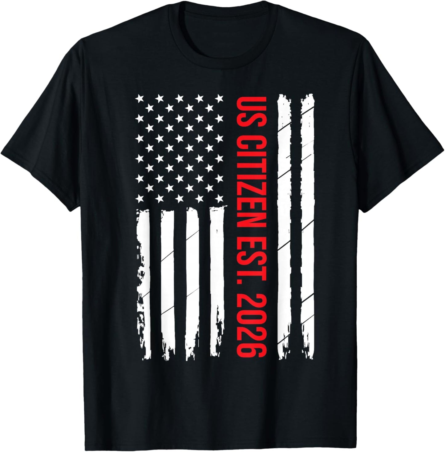 US Citizenship 2026 Decoration USA New American Citizen T-Shirt - T-Shirt | Black