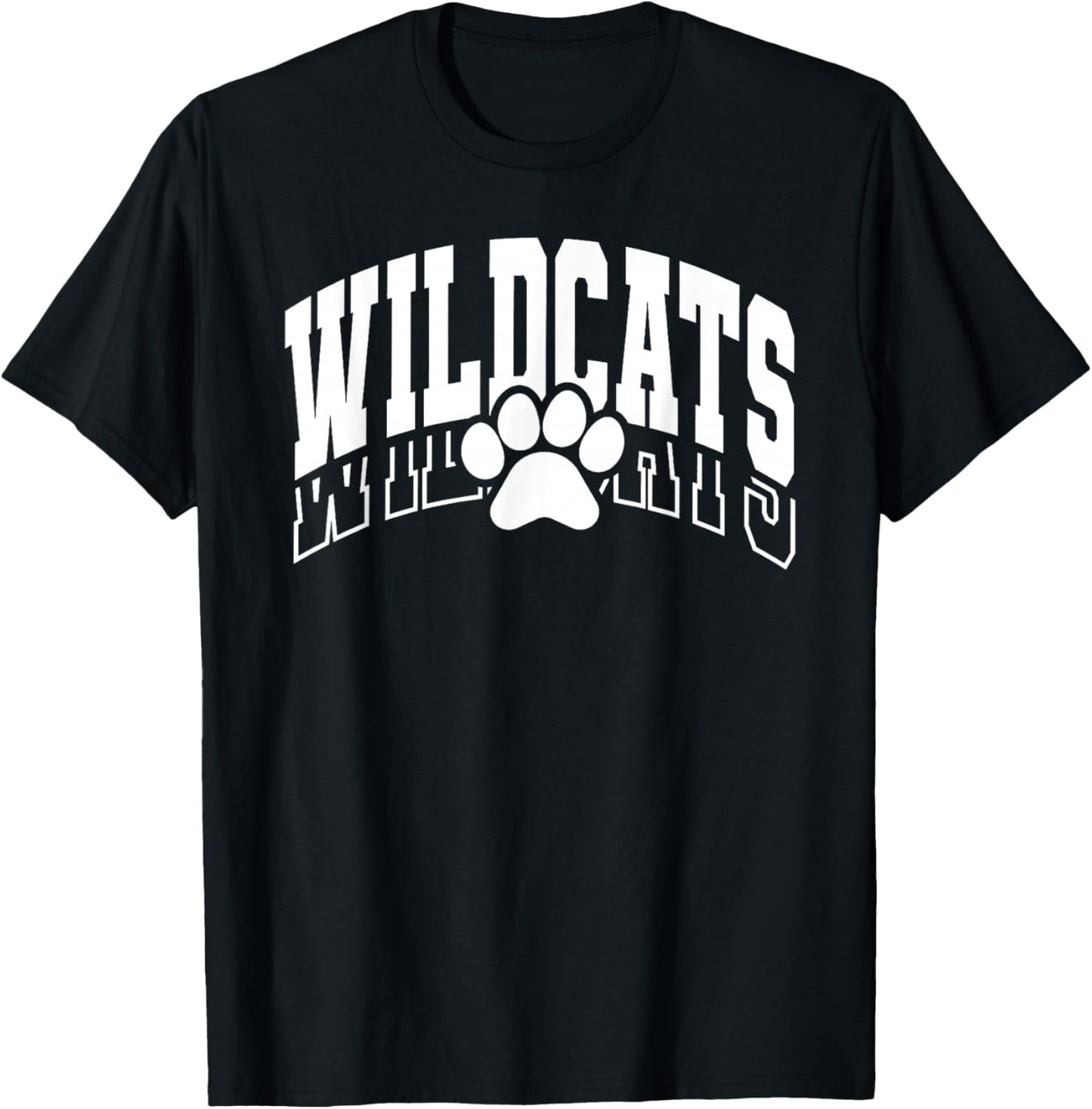 Wildcats School Spirit Team Wildcat Go Back to School T-Shirt - T-Shirt | Black